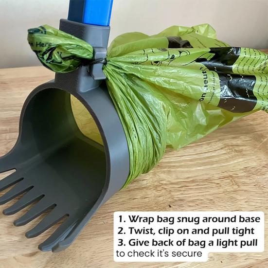 Pet Poop Scooper Dog Waste Cleaner Compatible with Long Handle Portable Poop Shovel for Park Walking Dog Daily Outing Traveling