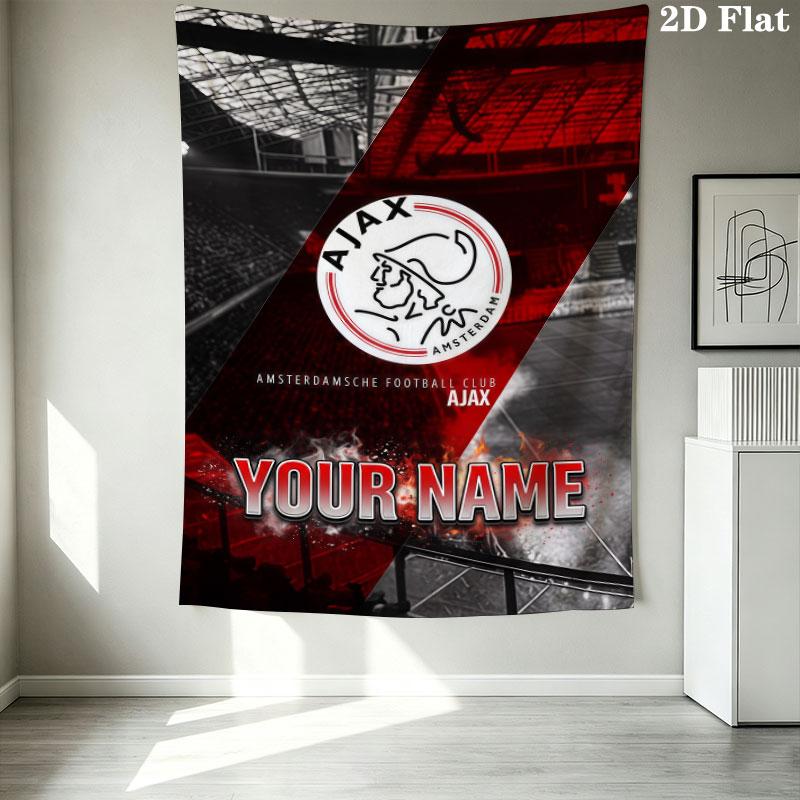 Afc Ajax Wall Hanging Printed Fabric Blanket Decorative Tapestries for Bedroom Living Room Home Decor