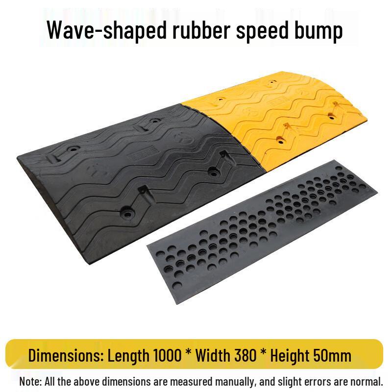 Brangdy Heavy-Duty Rubber Speed Bump One Size