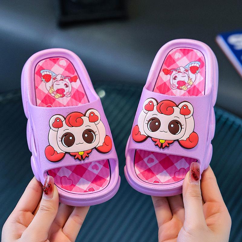 Girls' Cartoon Non-slip Summer Slippers - Cute Indoor Sandals for Kids 2026