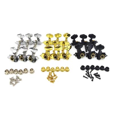 6 Stück Gitarren-Stimmwirbel Gitarren-Reparaturkomponente Geeignet für Akustik- und E-Gitarren mit Metallkonstruktion