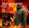 Men's Tactical Softshell Fleece Jacket: Windproof, Waterproof, Outdoor Sports Outerwear.