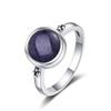 Anello in Occhio di Tigre Naturale Gioielli per Donna Argento Sterling 925 Elegante Anniversario Fidanzamento Matrimonio Regali Ametista