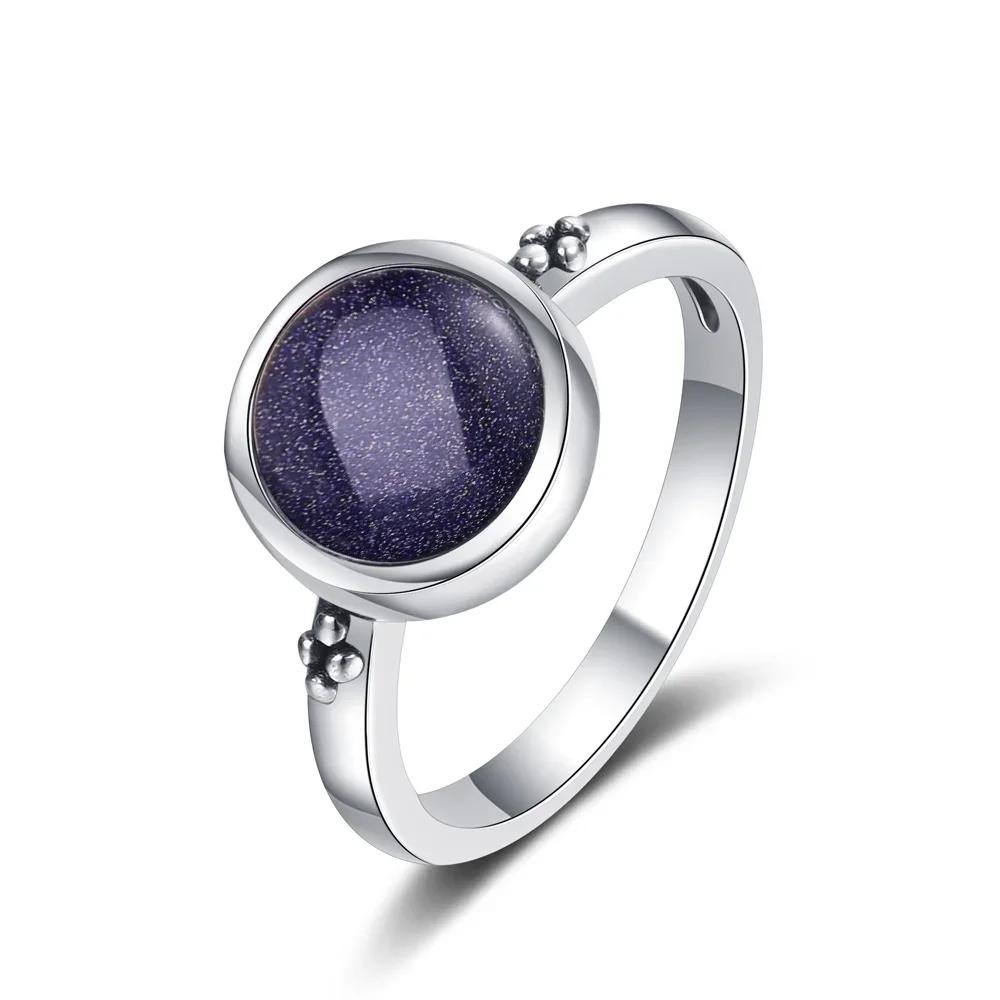 Anello in Occhio di Tigre Naturale Gioielli per Donna Argento Sterling 925 Elegante Anniversario Fidanzamento Matrimonio Regali Ametista