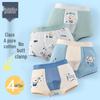 Boys' Antibacterial Cotton Boxer Briefs, Autumn & Winter, Sizes S-M-L, Class A