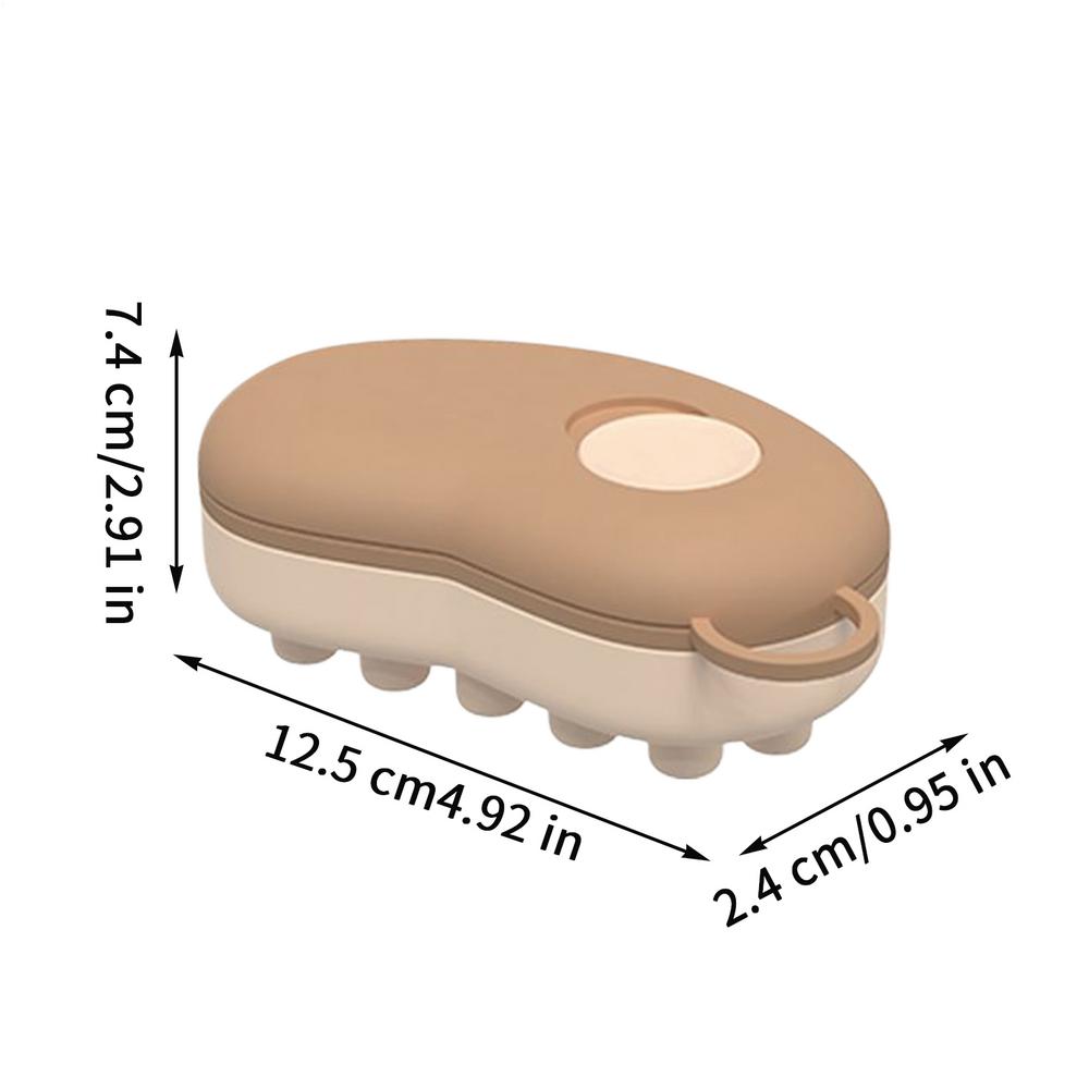 

Scalp Massage Comb Silicone Ice Compress Cooling Head Massager Portable Hair Relaxation Brush Ergonomic Massage Tool хакі