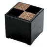 Wakaizumi Jubako Pine Needle Design 3 Lacquerware, 6.5-inch Box, Black, (Black Interior), Deep, Tiers, H-157-2A