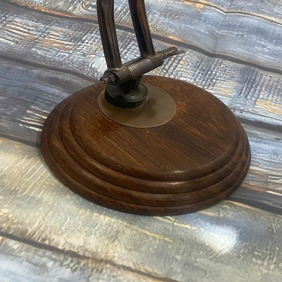 Brass Magnifier Maritime Adjustable Stand Magnifying Glass Desk Top Wonderful Home or Office Decor