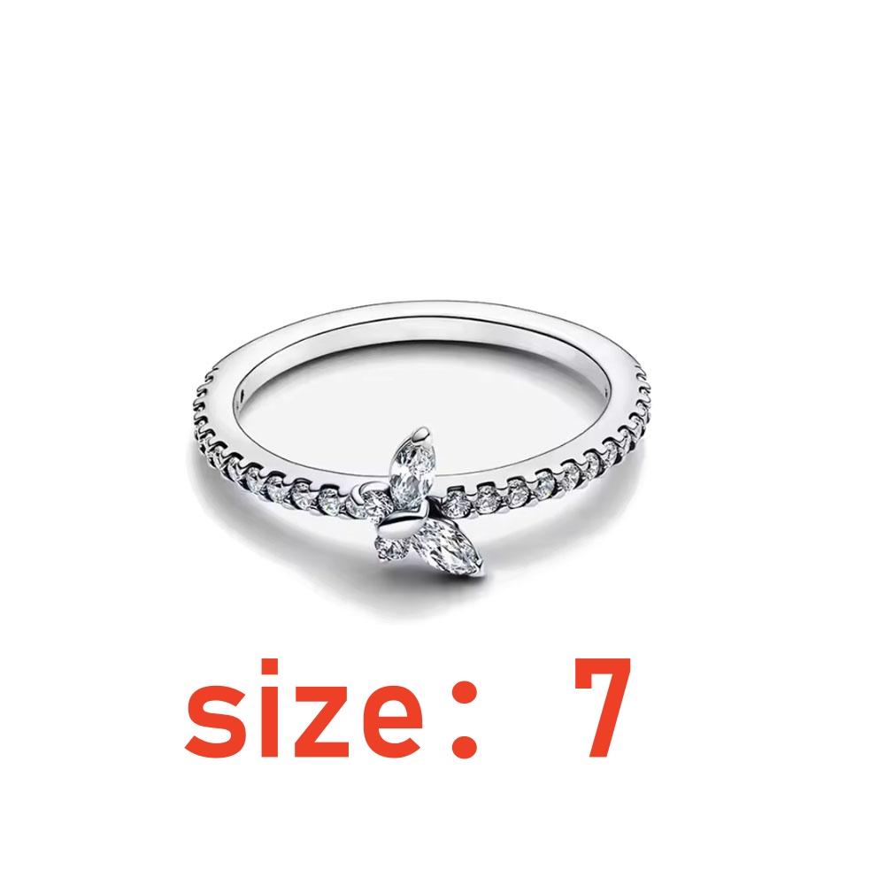 European New Butterfly Flower Heart Star Jewelry Set 925 Silver Earrings Ring Necklace for Women