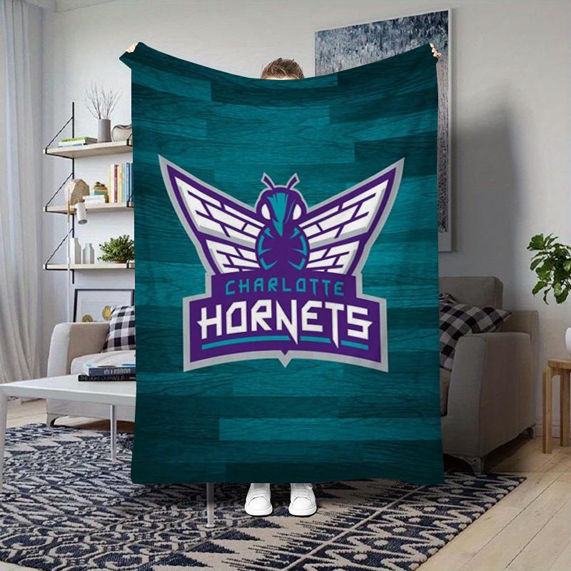 Charlotte Hornets Team Logo Blanket Soft And Comfortable Sofa Blanket Office Rest Blanket Nap Blanket Bedroom