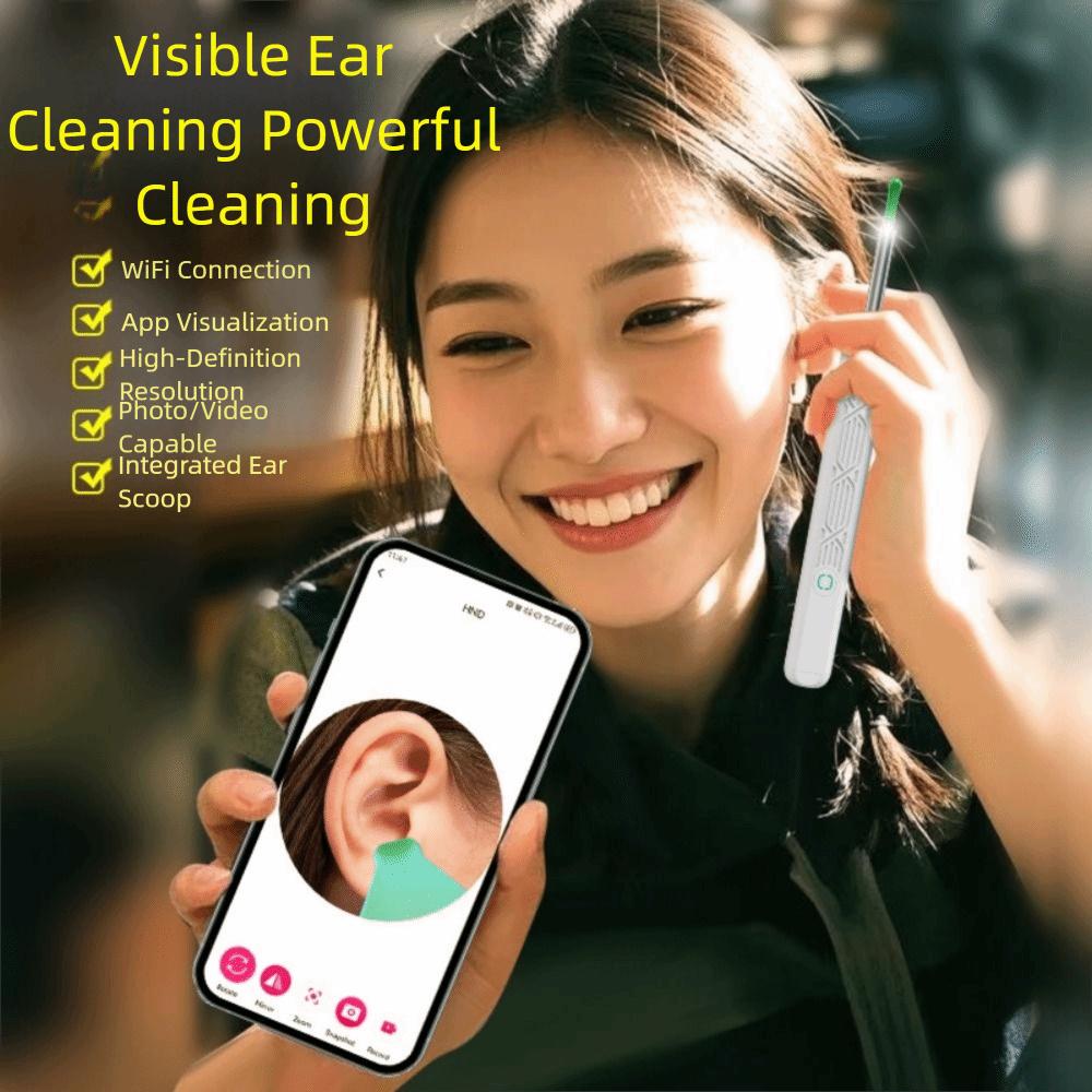 Wireless WiFi Ear Cleaner Full Set HD Camera Wireless Otoscope Ear Wax Removal Tools Home Us