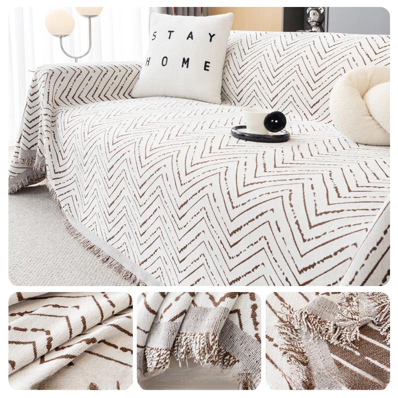 

Полотенце для дивана из шенилла, цельное, простое, современное, нескользящее, всесезонное, универсальное, высококачественное, все включено, универсальное, чехол для дивана 180*130cm