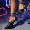 Fashion Baotou Women's Summer New Stiletto French Beautiful Pointed Toe Outside High Heel Sandals