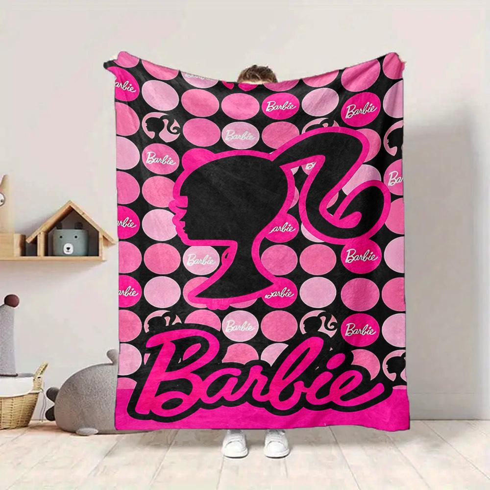 1pc Barbie, Doll Flannel Throw Blanket Soft, Warm & Cozy for Couch, Bed, Office, and Travel Versatile All Season Gift, Christmas present