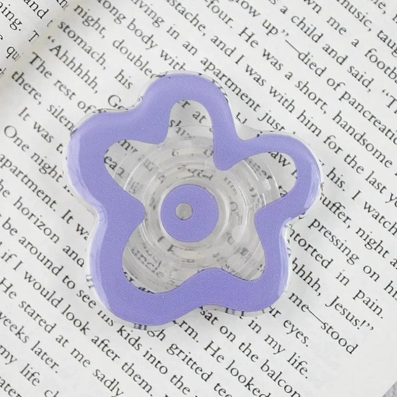 Cute Floral Phone Grip posocket Tok Flower Cellphone Stand Holder for iPhone 11 11 Mobile Bracket Foldable Expanding Kickstand