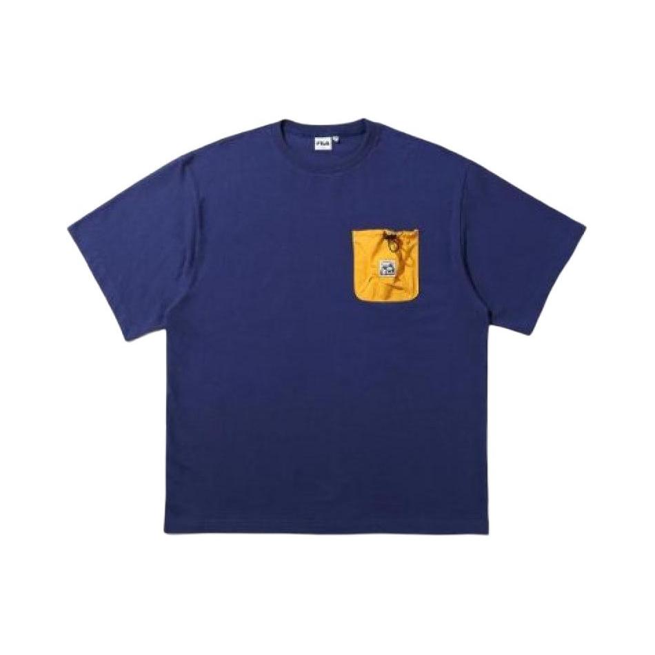 FILA T Shirt Unisex Marine Blue FS2RSD3E01X-NAY 95