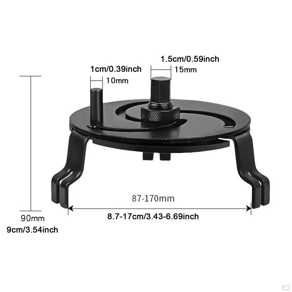 Pumpenschlüssel Tankdeckel Abdeckung Schraubenschlüssel Handwerkzeug Einstellbar Autozubehör Nützlich Robust 3