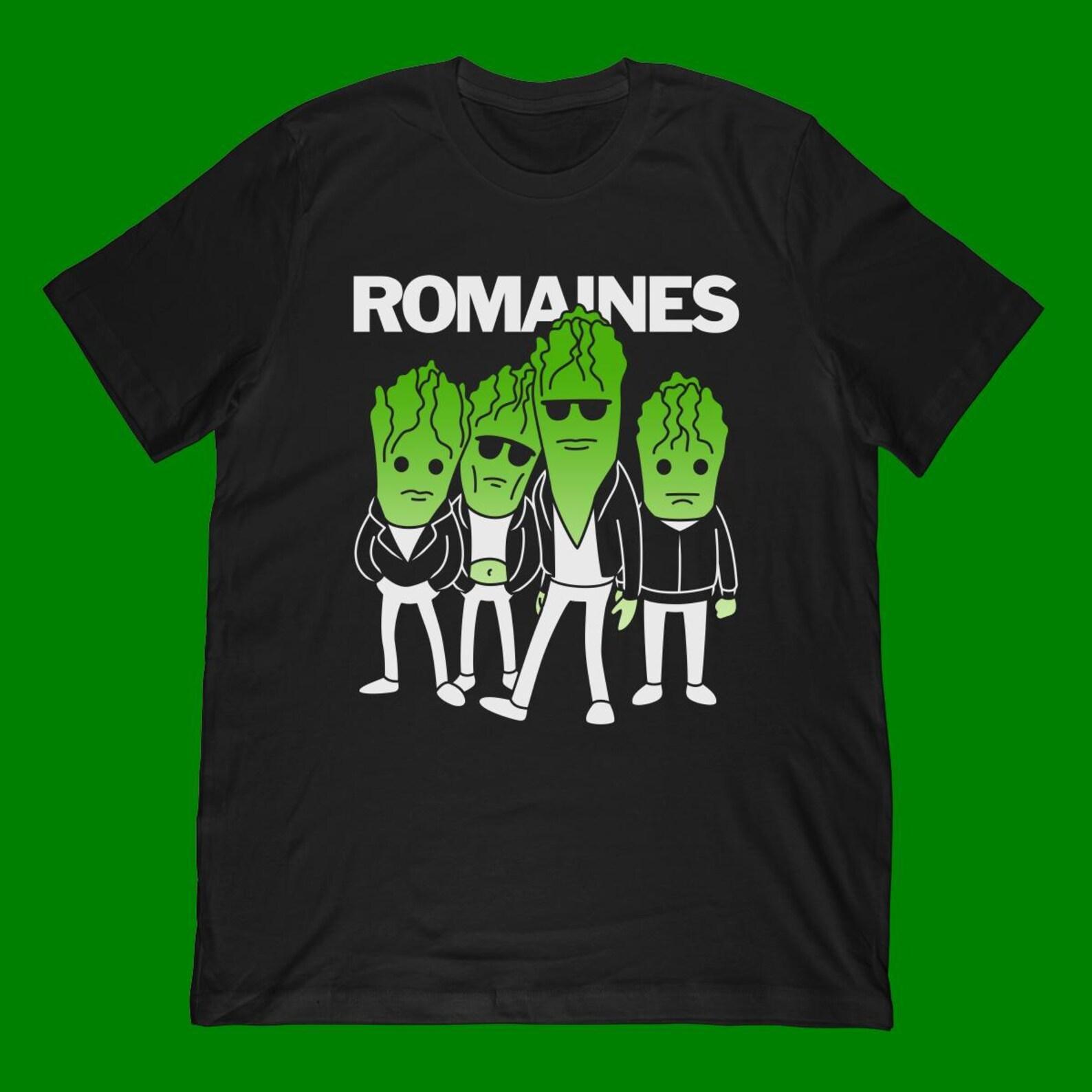 Romaines Punk Rock Lettuce Parody T-Shirt | Band Artwork Apparel S