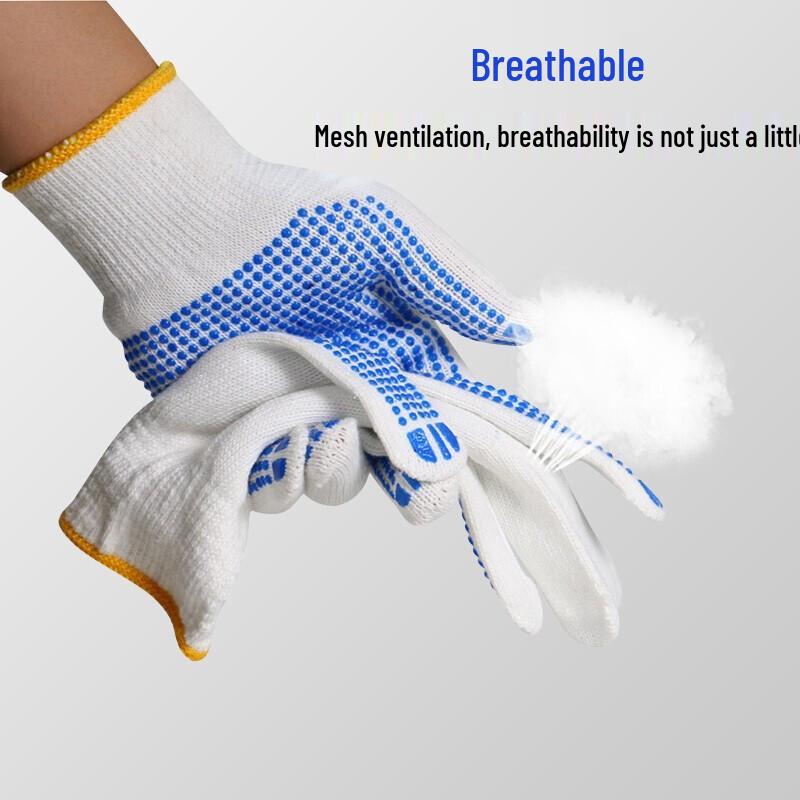Wute Anti-Slip Wear-Resistant Dotted Work Gloves