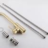 TLXT Brushed Gold 3-Way Rotary Mixer Faucet