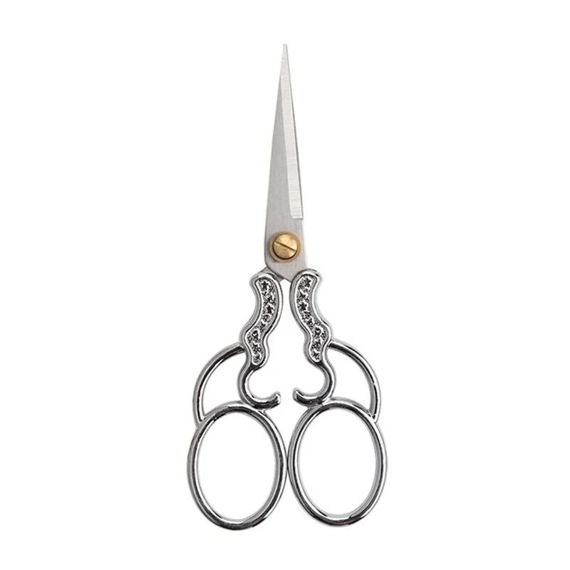 

Professional Stainless Steel Sewing Scissors Vintage Embroidery Craft Tailor Styling Thread Yarn Shears серебряный