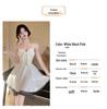 Sweet Princess Mesh Patchwork Camisole Dress – Elegant Waist-Cinched A-Line Mini with Open Back