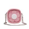 Small fresh literary women's bag 2025 new Mori sweet girl shoulder bag three-dimensional flower mini square bag tide