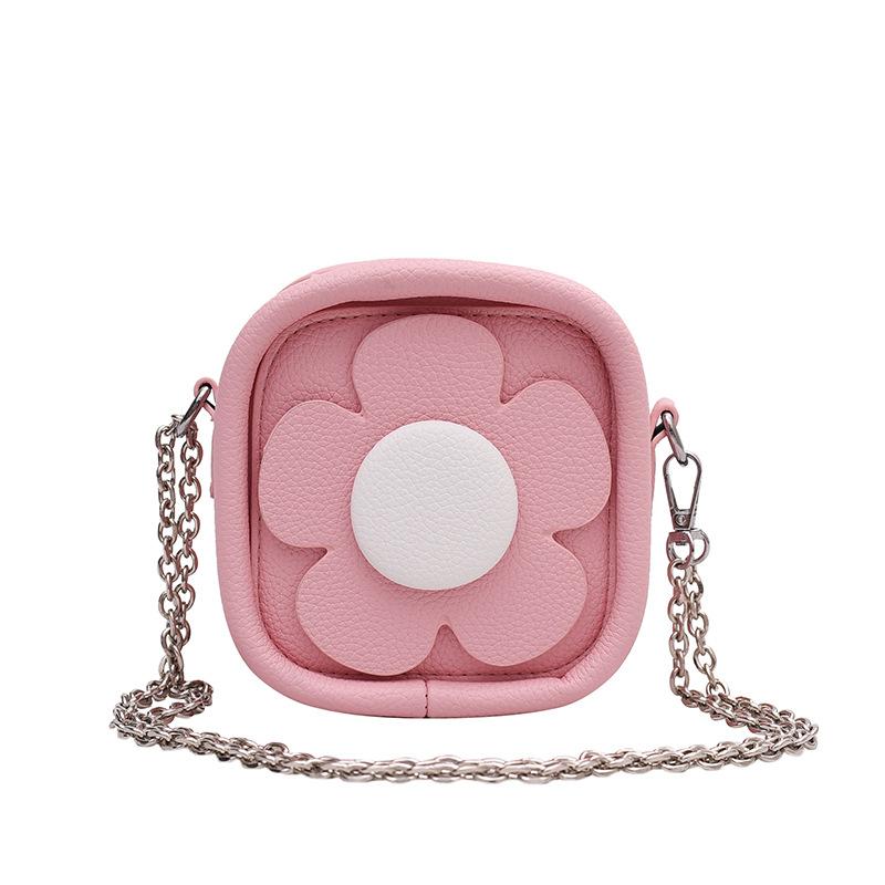 Small fresh literary women's bag 2025 new Mori sweet girl shoulder bag three-dimensional flower mini square bag tide