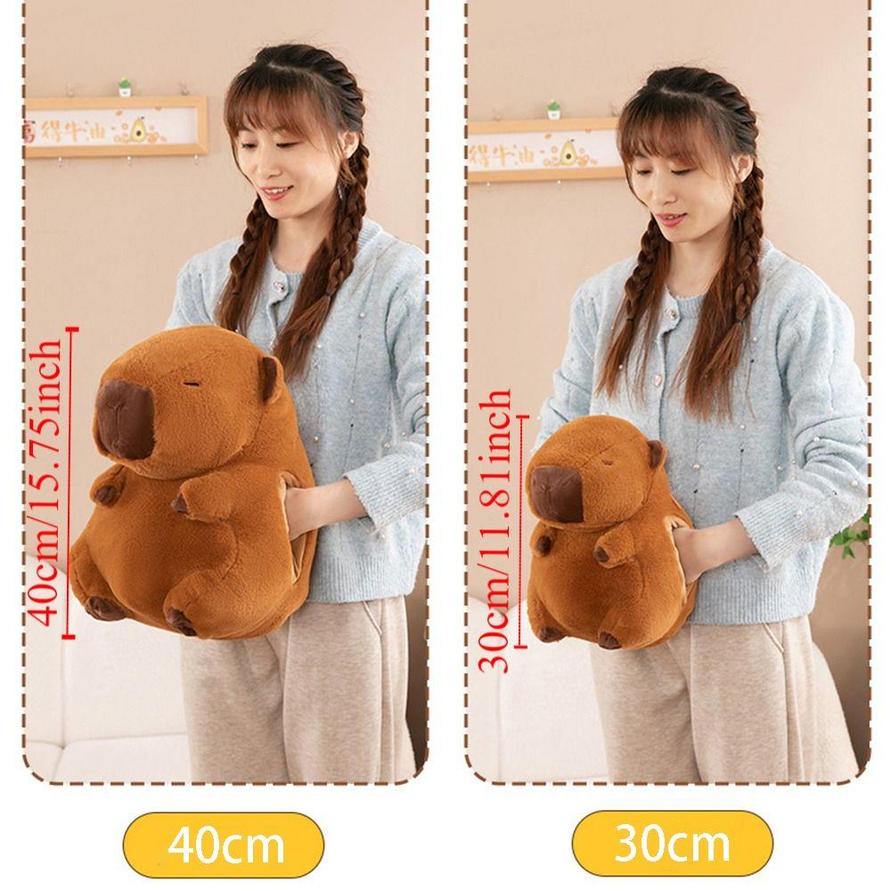 Soft Capybara Plush Hand Warmer Cartoon Capybara Plush Stuffed Doll  Children Toys