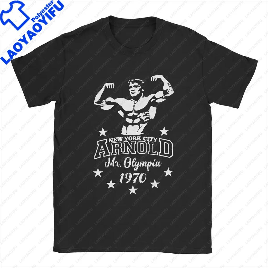 Arnold Schwarzenegger Mr Olympia Unisexs Tshirt Balck White Fashion Oneck T Shirt Fashion Short Sleeve Unisex Teeshirt Male Tees