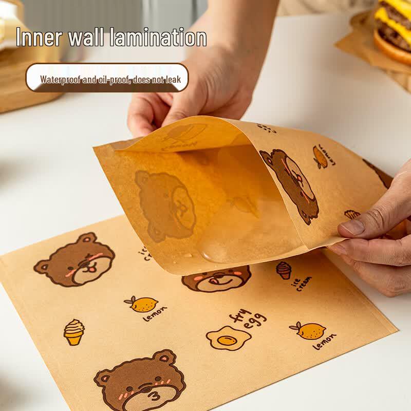 Jiekainuo Oil-Proof Food Wrapping Paper Bags