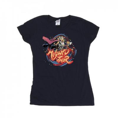 Womens/Ladies Thor Love And Thunder Mighty Thor Swirl Cotton T-Shirt