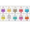 Kiligen 80pcs -24V Standard Fuse Car Fuse 3A 5A 7.5A 10A 15A 20A