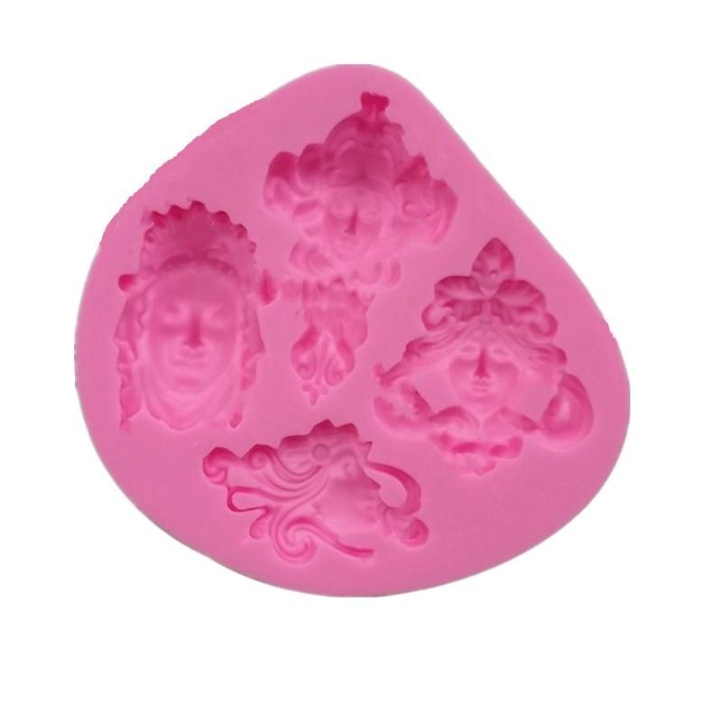 Cake Molds Greek Mythology Goddess Avatar Fondant Chocolate Mould Kitchen Baking Decorating Tool