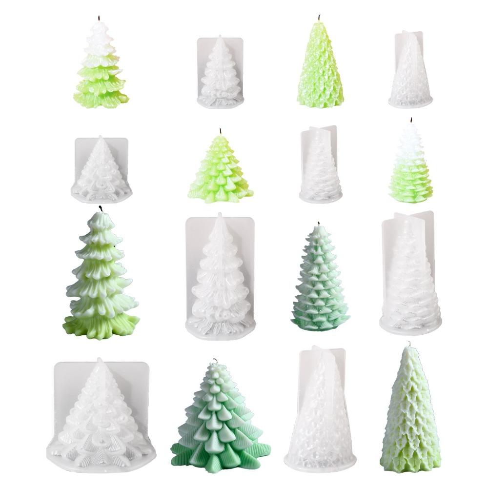 Christmas Atmosphere Candle Mold Silicone Soap Making Tools Scented Candle Molds  Party Decoration