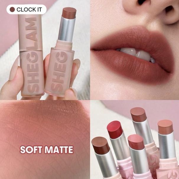 Sheglam's New Lightweight Matte Matte Autumn and Winter Lipstick Lip Veil Cushion Is Not Drying Out