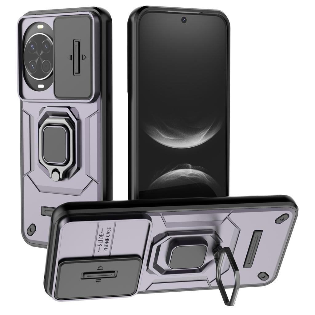For Huawei nova 14 5G Case PC+TPU Kickstand Phone Protector with Lens Cover