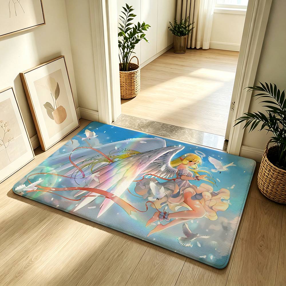 Anime C-chobits Carpet Bathroom Anti-slip Mat Door Mat Home Decoration Mat Entrance Door Mat Scratch-resistant Door Mat