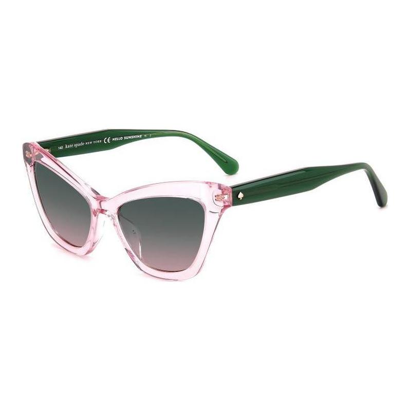 Kate Spade Logo Detail Acetate Cat Eye Sunglasses Women s Pink AMELIE-G-S-35JF4JP
