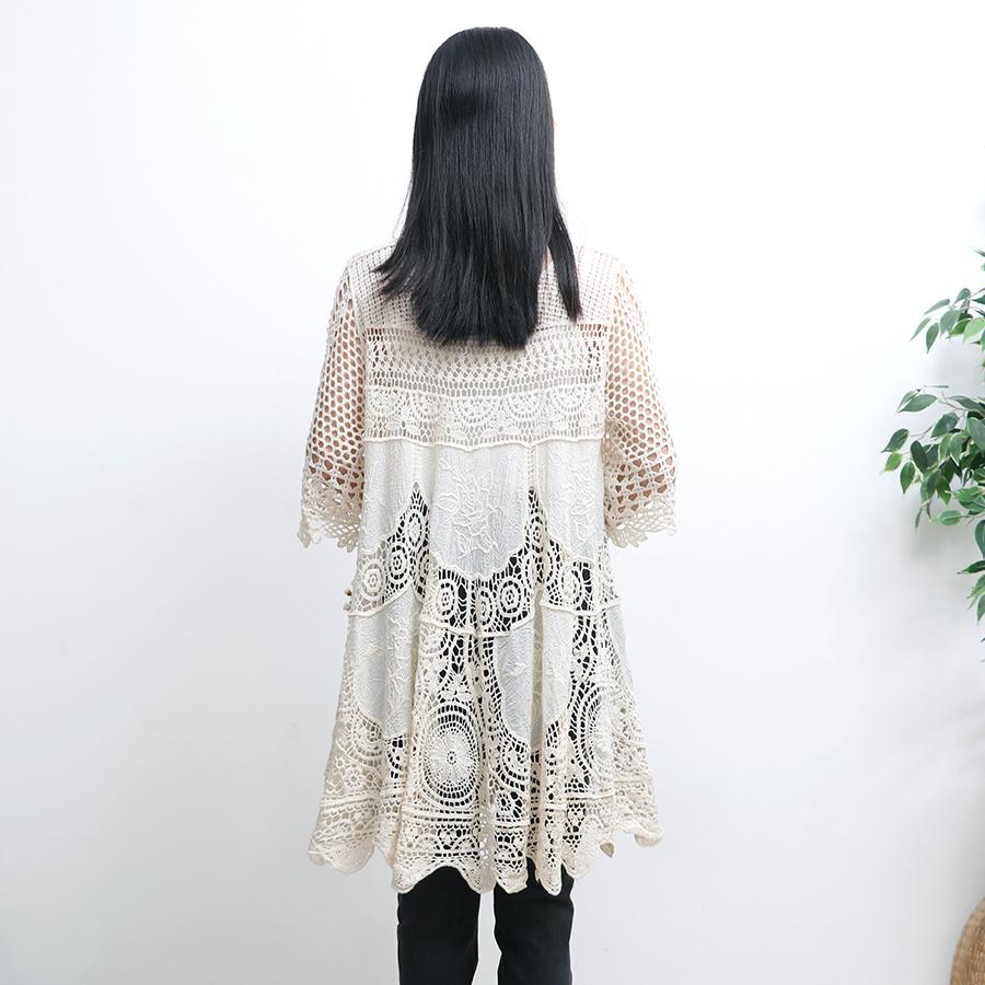 DIMANAF 2025 New Summer Dresses Women Knitted Dress Basic Fashion Lace Dresses Casual Loose