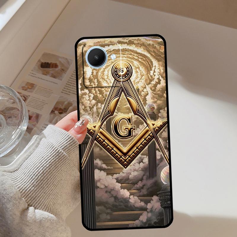 Freemasonry Logo Symbol For Realme 14 Pro Plus 10 11 12 13 GT 6 6T 5 GT7 Pro C67 C61 C55 C53 C51 C21Y C25S C75 Case