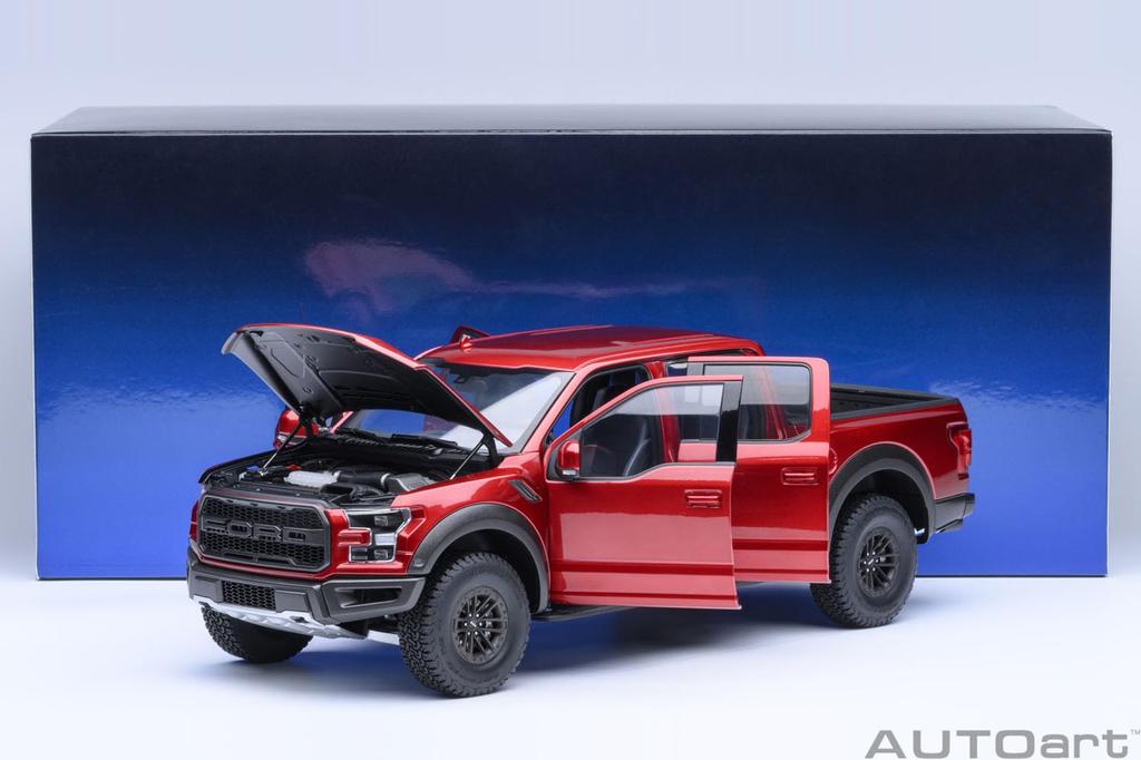 AUTOart Ford Raptor Supercrew 2019 Finished Model Kit 72948 1/18 F-150 (Metallic Red)