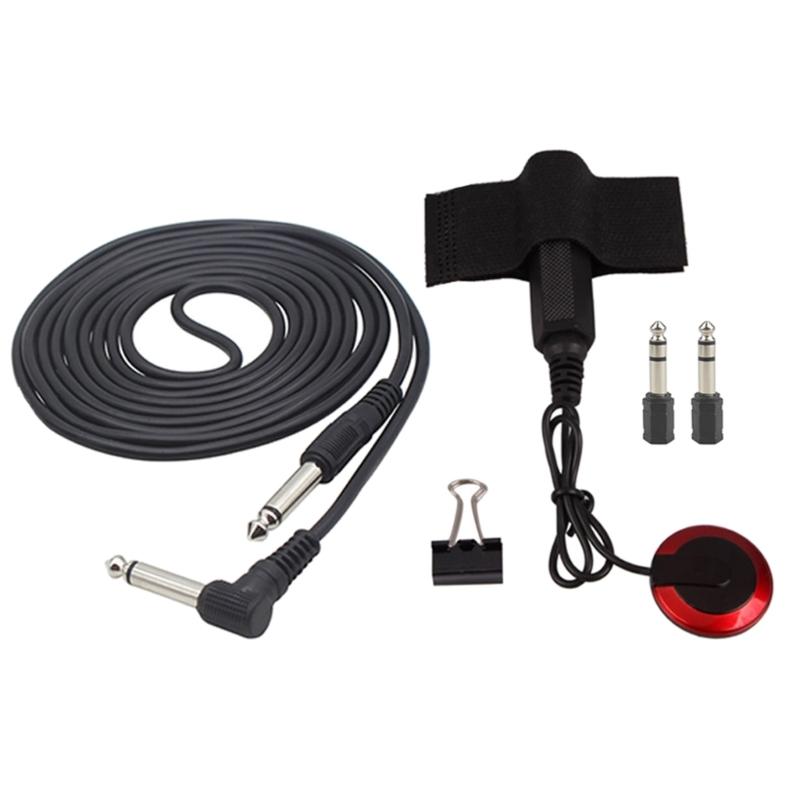 6.35mm Guitar Pickup Piezo Stable Contact Self Adhesive Microphone Pickup For Guitar Bass Violin Banjo Mandolin Ukulele