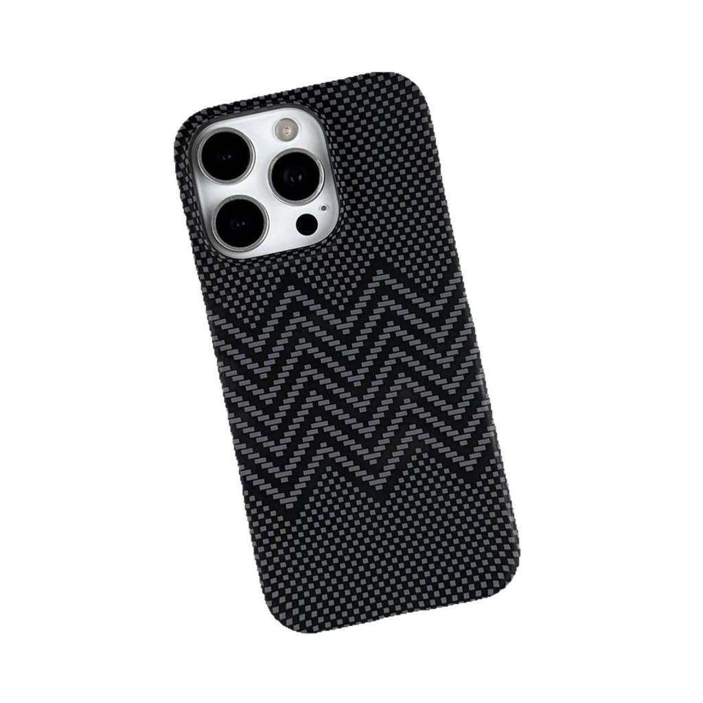 Kevlar Magnetic Case for iPhone 17 Pro Max - Sunset Mountains Design, Thin, Lightweight, Anti-drop
