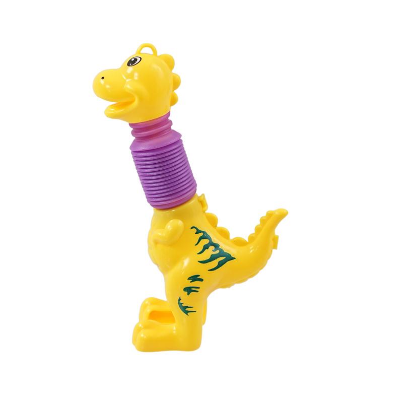12Pcs Cartoon Stretchable Dinosaur Telescopic Tube Stress Relief Toy for Kids Birthday Party Favors Pinata Fillers Goodie Bag