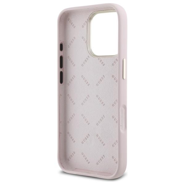 Guess Guhcp16Lm4Dgpp Iphone 16 Pro 6.3 Lysrosa/Pink Hardcase Silikon Logo Strass 4G