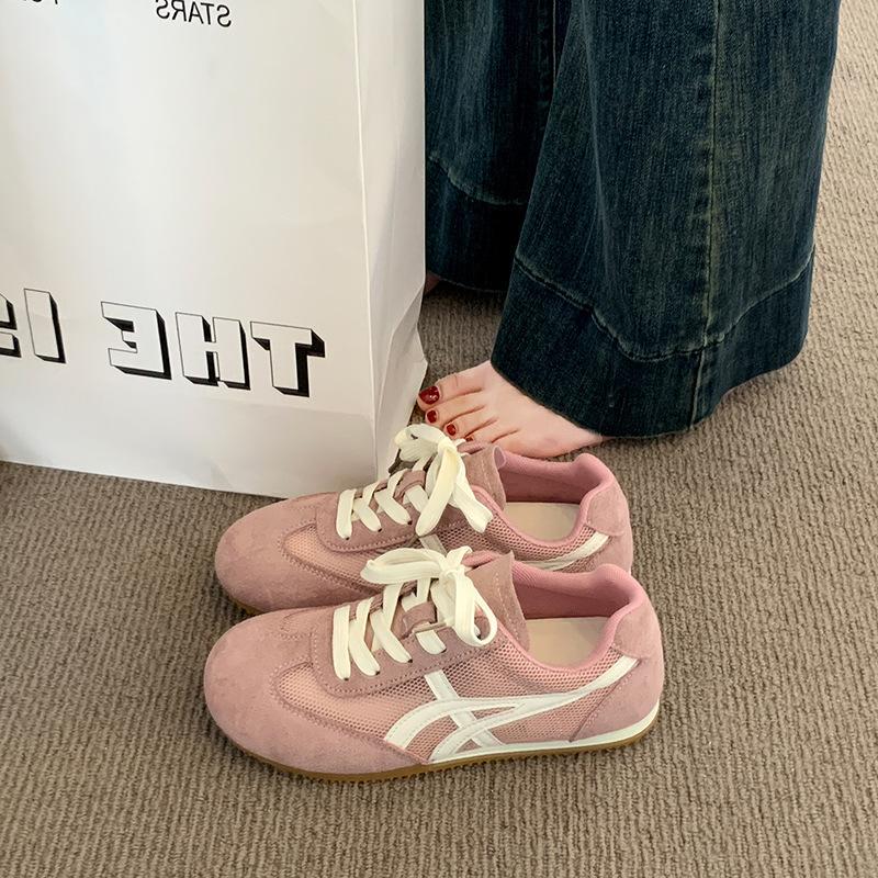 Summer breathable mesh yellow shoes thin casual retro small single shoes women's mesh cloth shoes