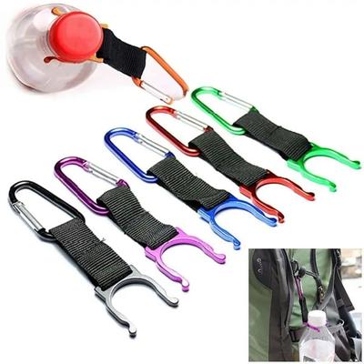 Carabiner Carrying Hook Kettle Holder Aluminum Water Bottle Clip Hook  Traveling Tools