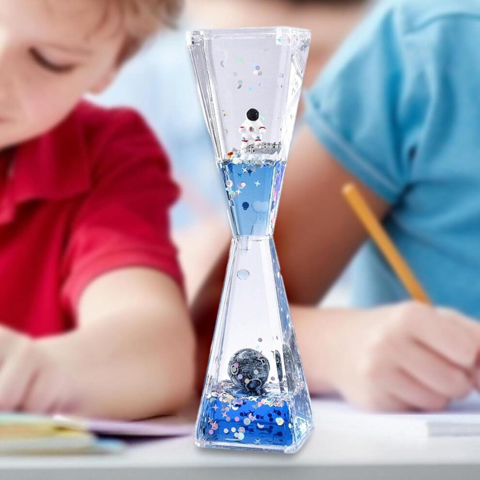 Mysterious Flowing Liquid Hourglass Timer - Unique Home Decor Sand Timer for Meditation and Relaxation
