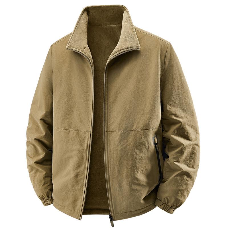 New Autumn and Winter Men's Casual Jacket Jacket Young Collar Jacket Loose Plus Size Jacket